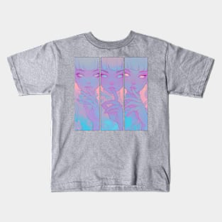 Pastel Faces Kids T-Shirt